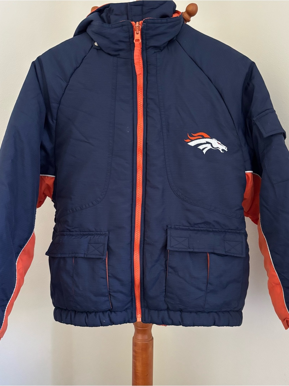 Reversible Broncos NFL Puffer Jacket